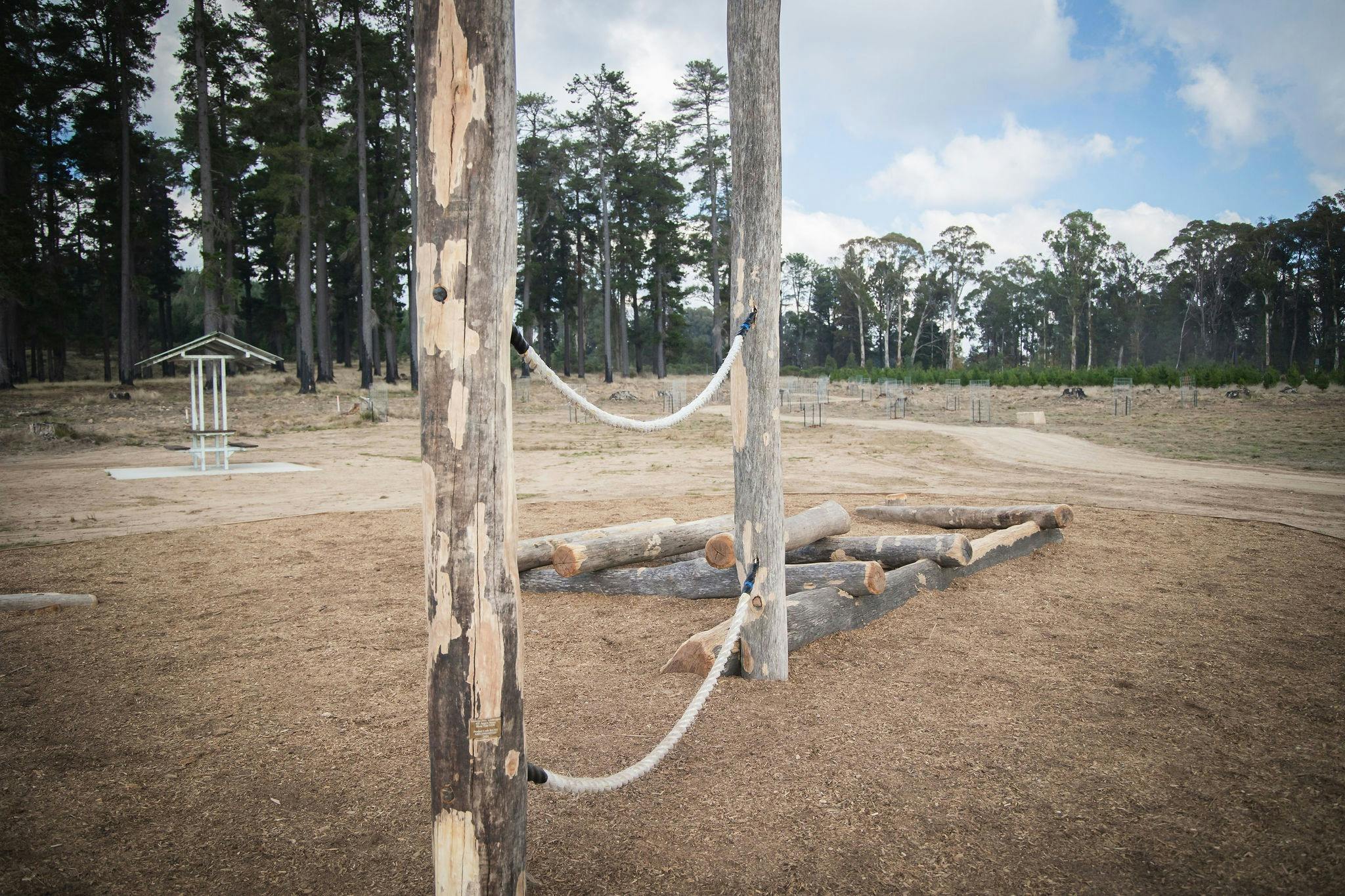 Nature playground at Sugar Pines visitor area