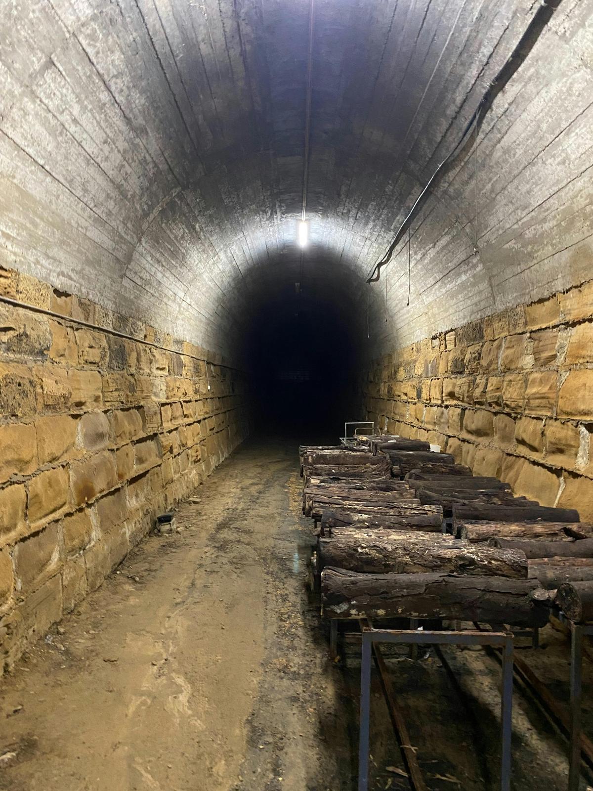 The back section of the tunnel
