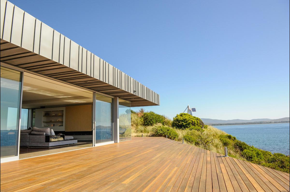 Huge deck to lie back and enjoy the sun.