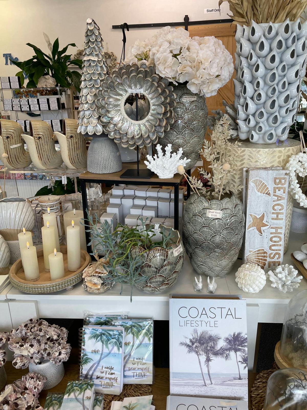 Lovely homewares and gifts in The Sea Merchant Penguin. Visually stunning homewares and gifts Beachy