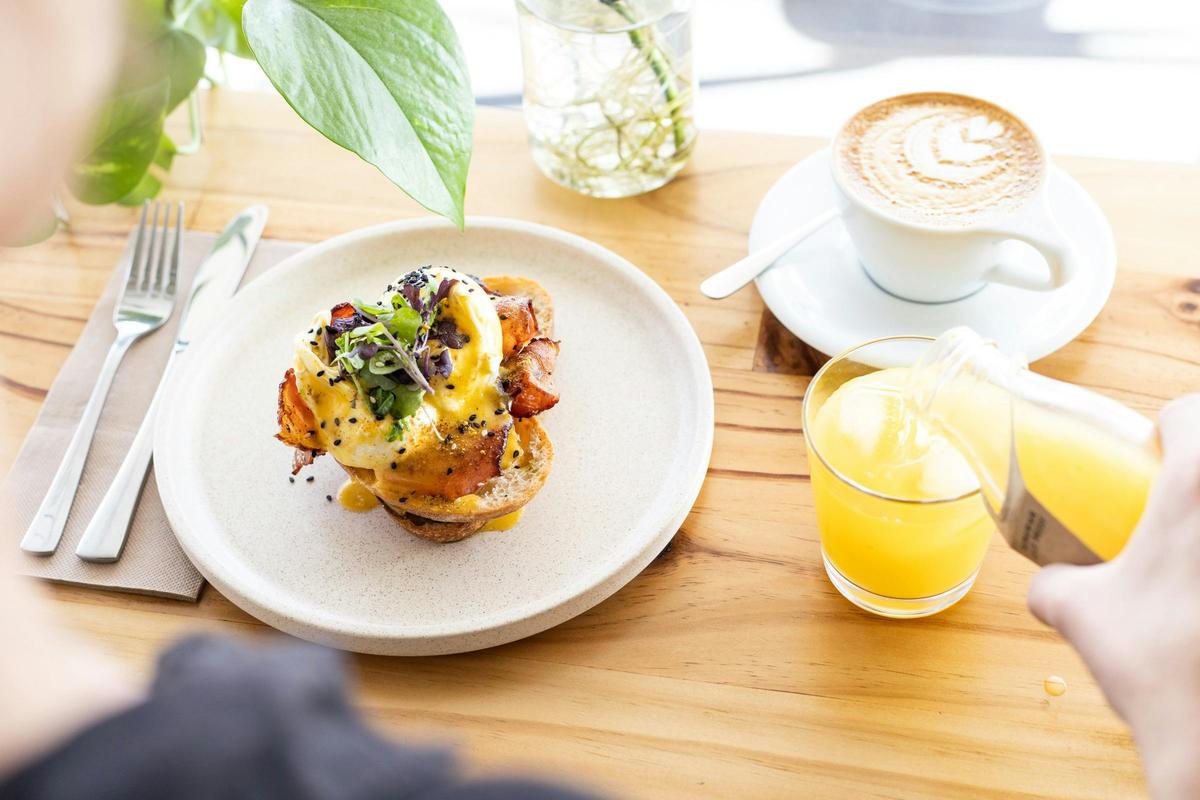 All-Day Brunch - Maple Espresso Bacon Benedict