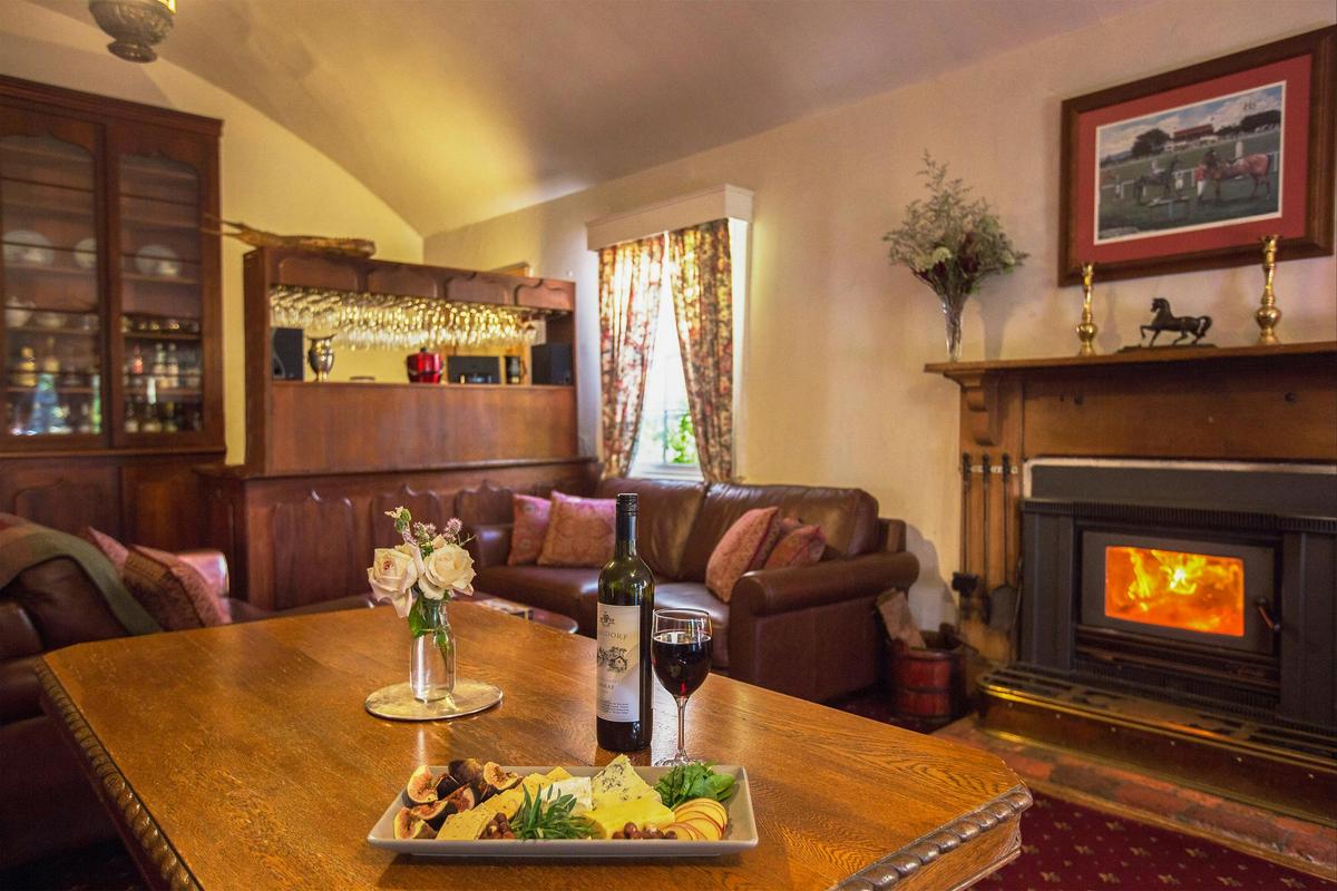 The dining room at The Racecourse Inn