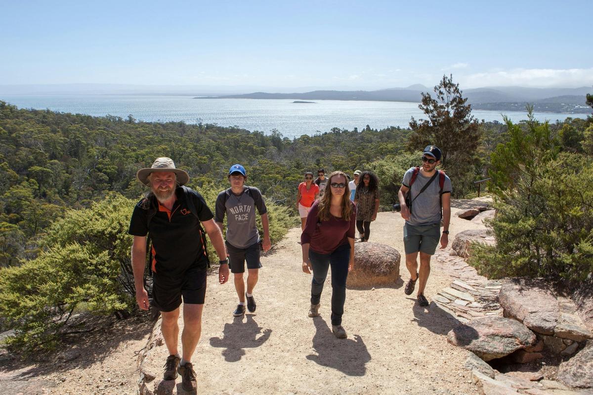 Launceston to Hobart via Wineglass Bay