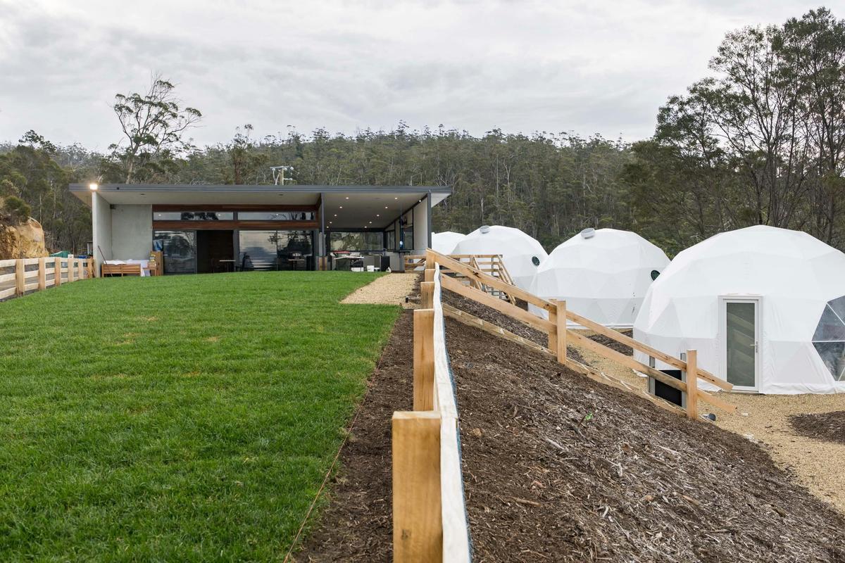cellar door and glamping domes
