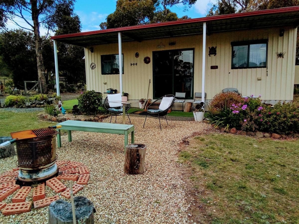 Outdoor area and firepit