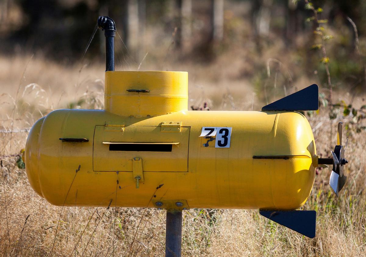 Wilmot Novelty Letterbox Trail submarine