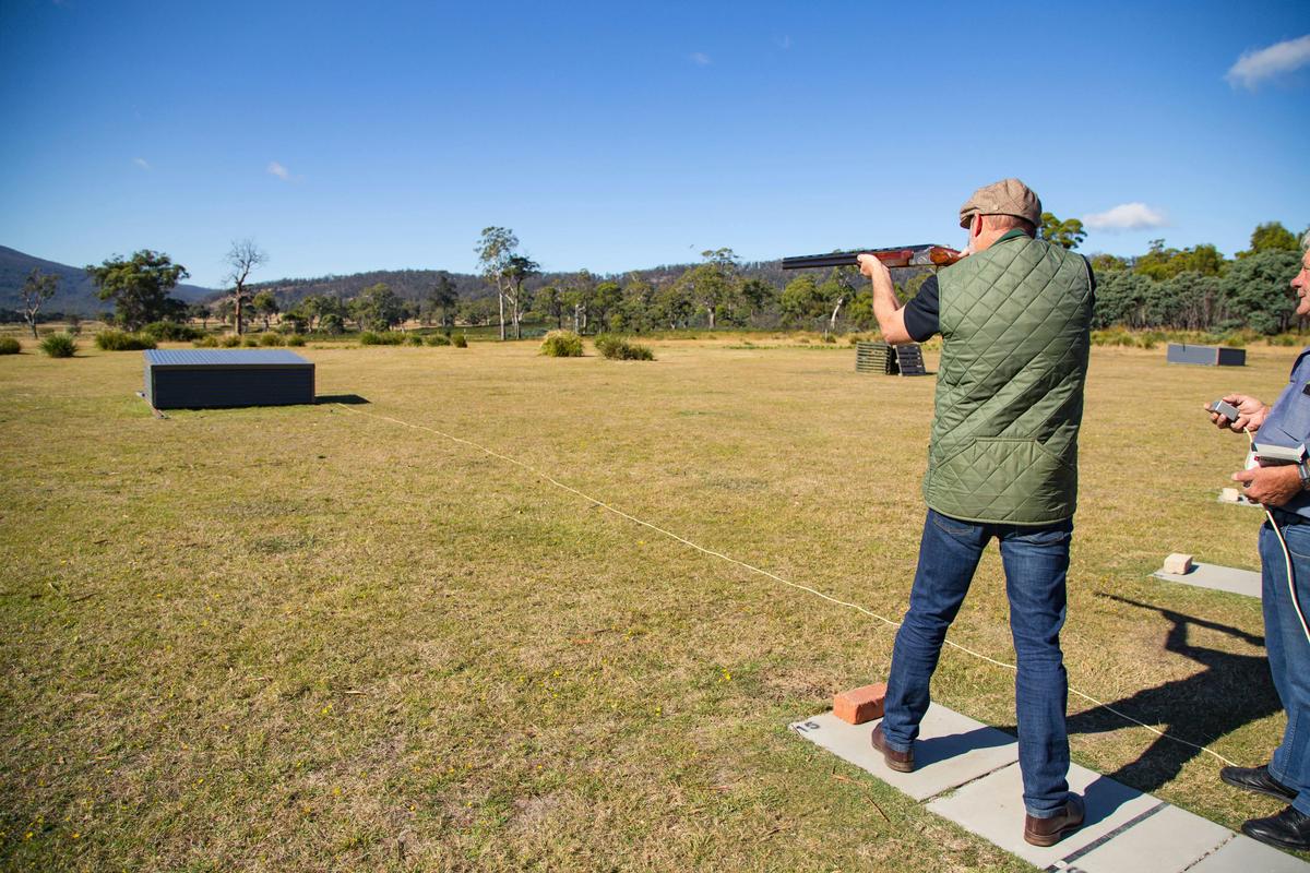 At the range