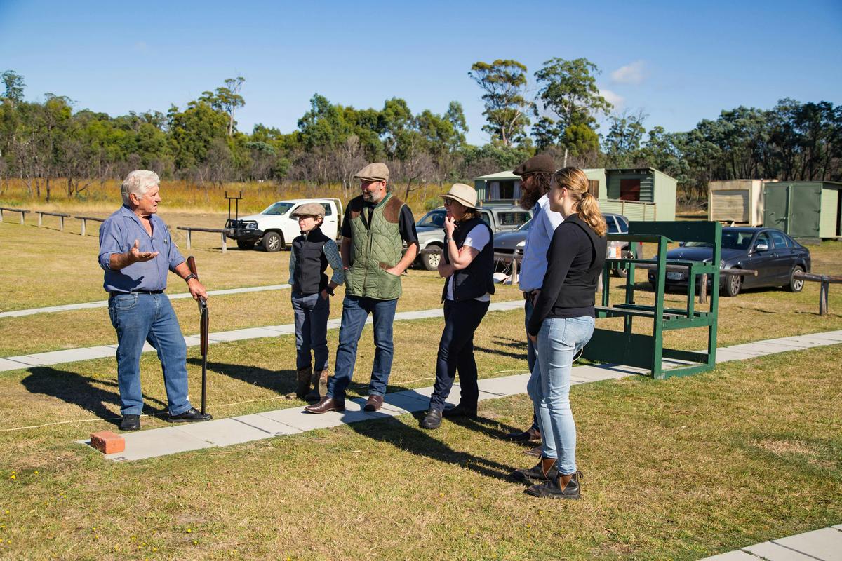 At the range