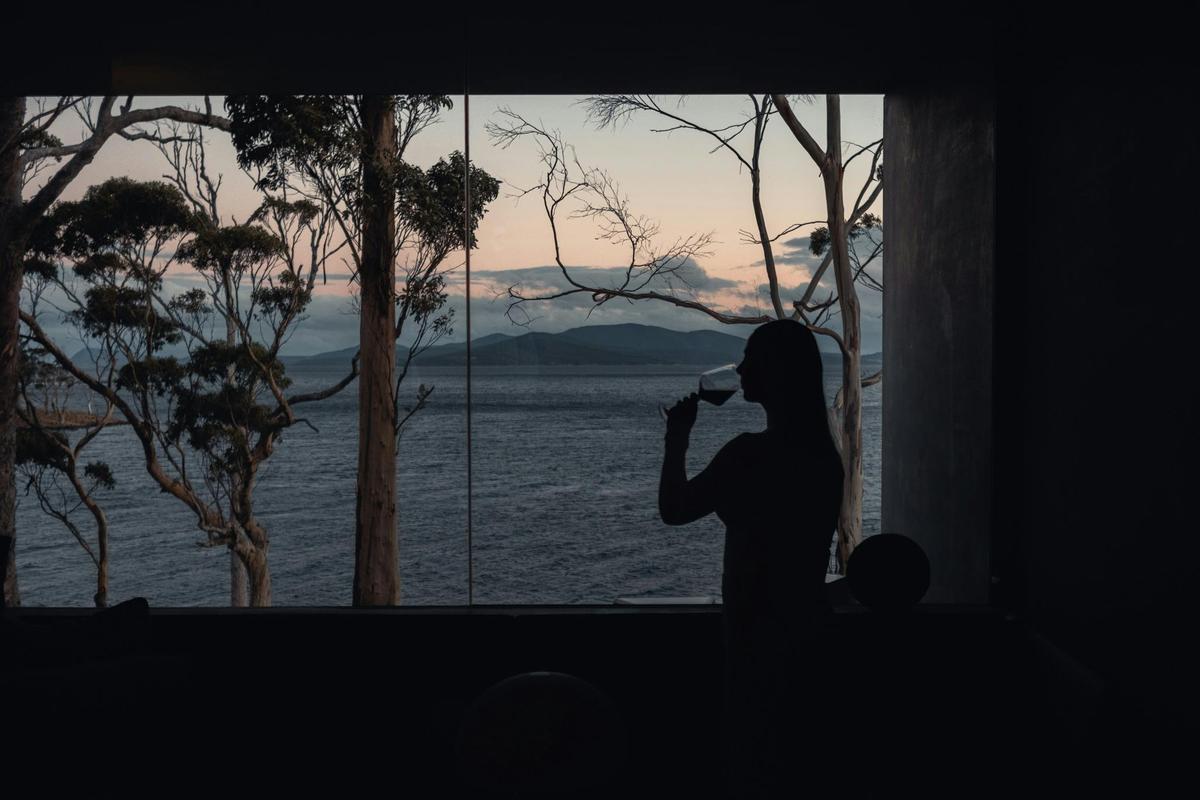A woman enjoying the view from Tunnel