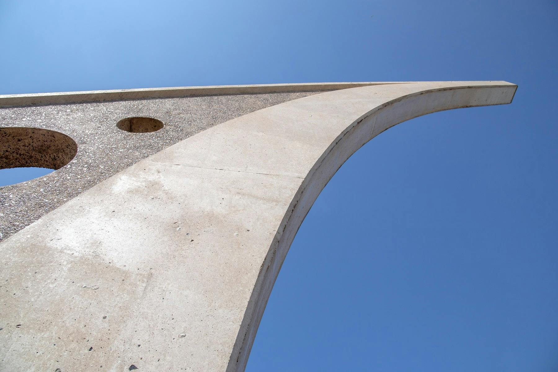 Ddetail of the Singleton Sundial showing the gnomen.