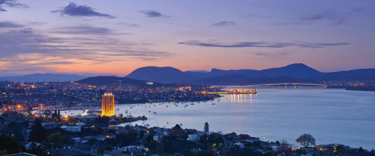 Wrest Point with Hobart City Panorama