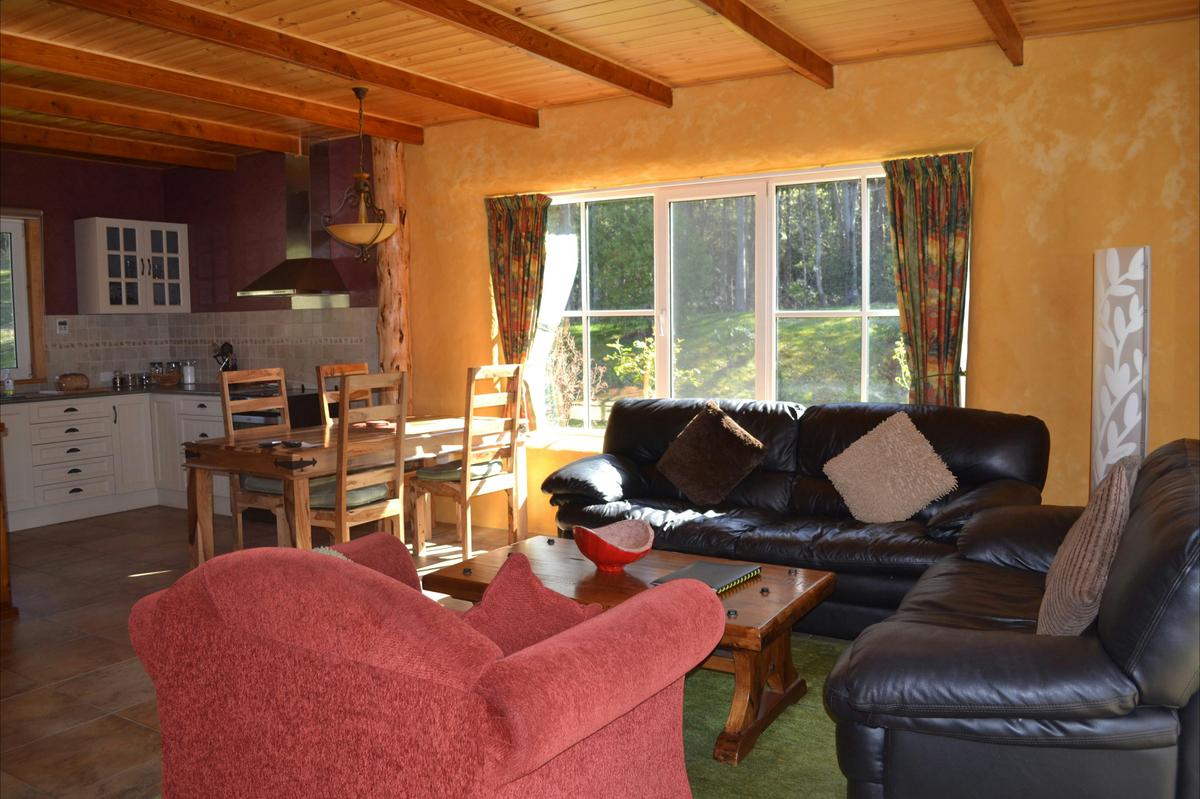 Strawbale Cottage living room