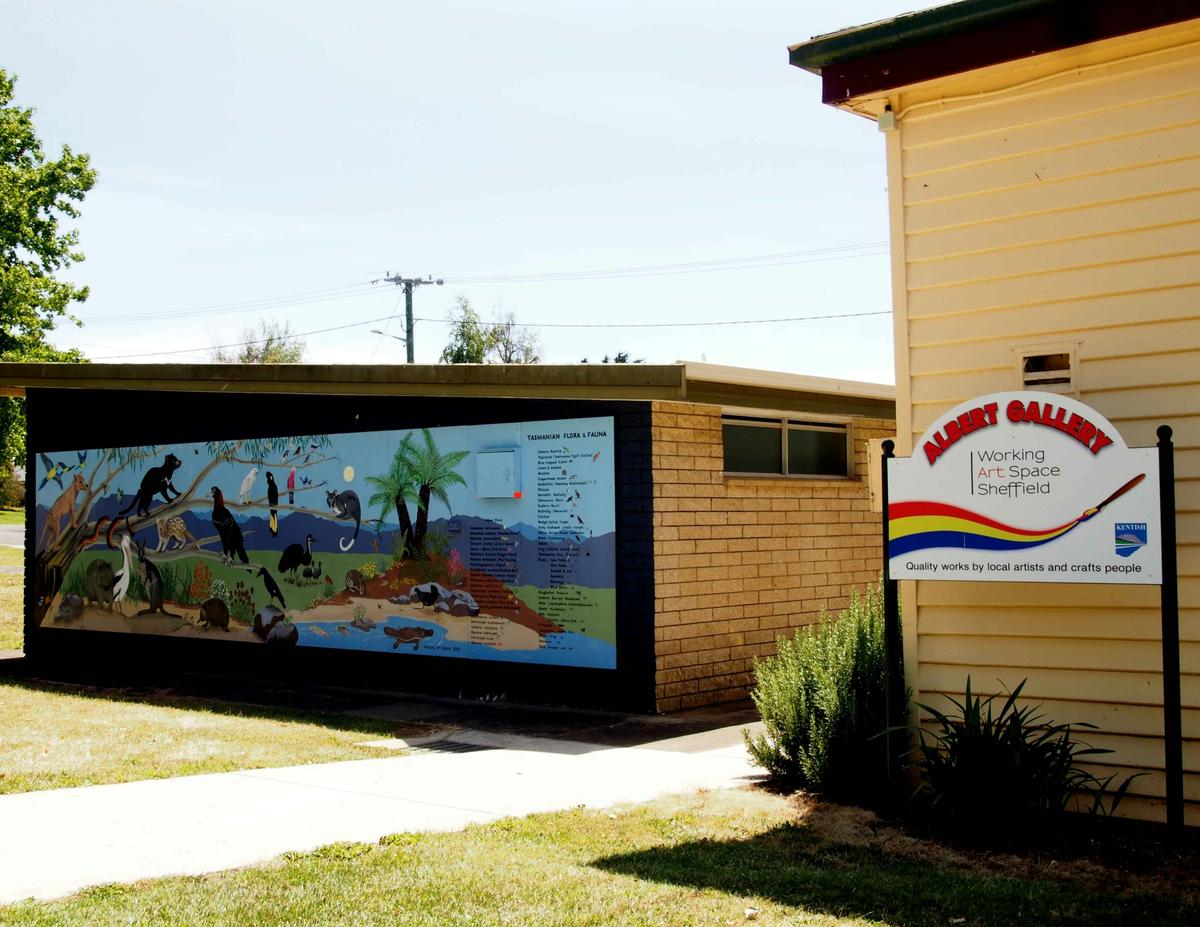 Rear of Gallery with Mural