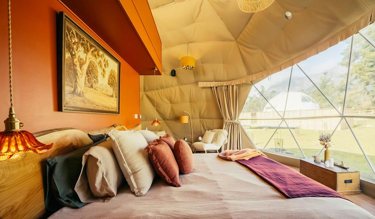 Wilder Tasmania, unique Dome Accommodation Interior