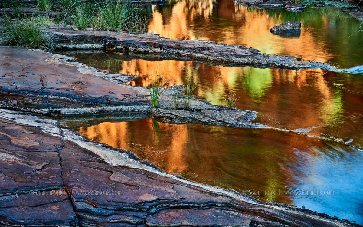 Kalamina Gorge dawn reflections, Karijini National Park