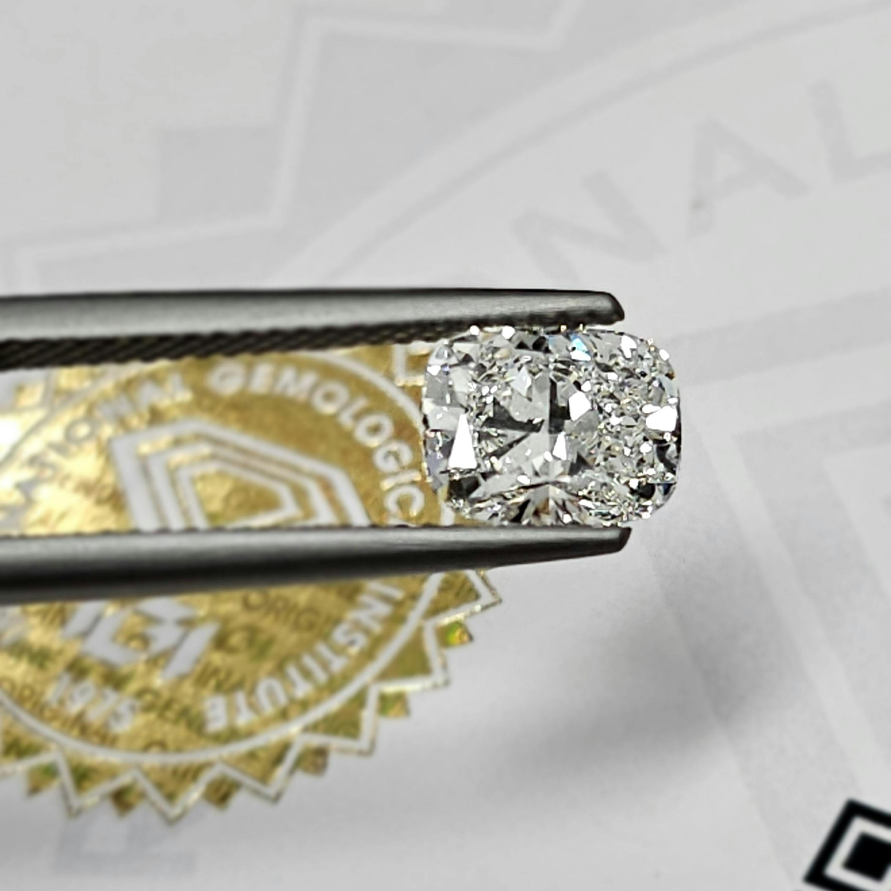 All of our larger diamonds used in custom pieces are GIA certified.