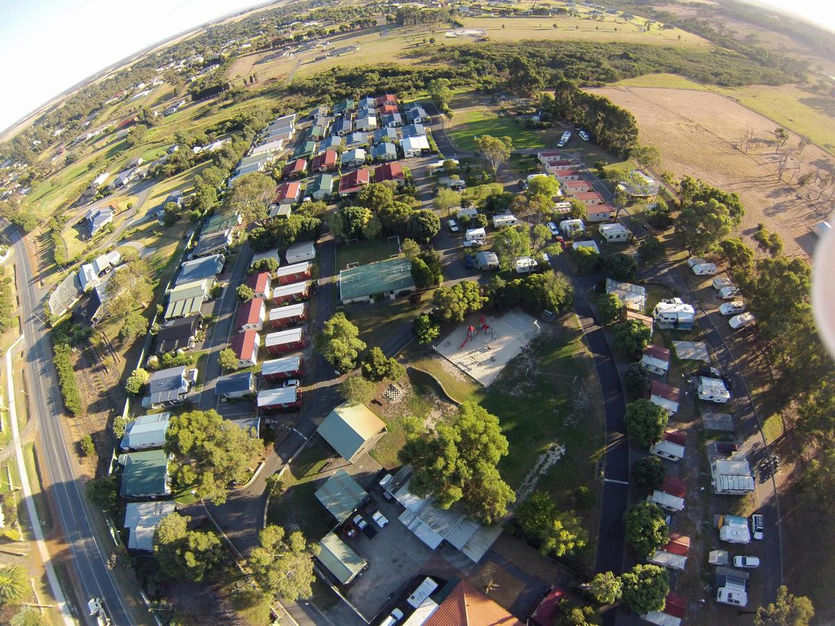 Aerial view of the park