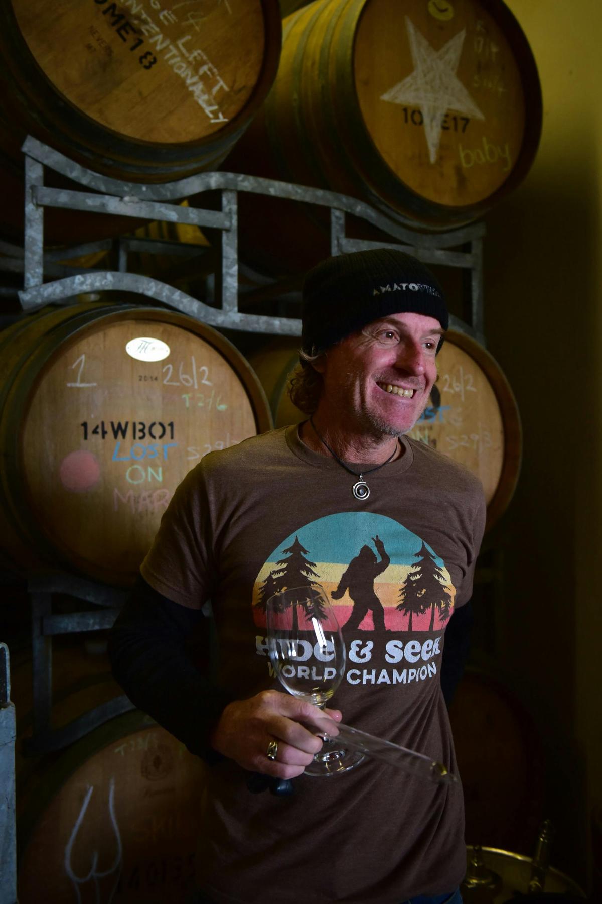 Winemaker and owner Brad Wehr
