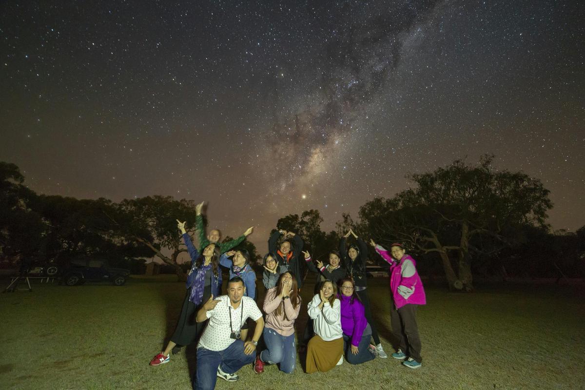All tours come with a group photo memento of you and your group against the night sky!