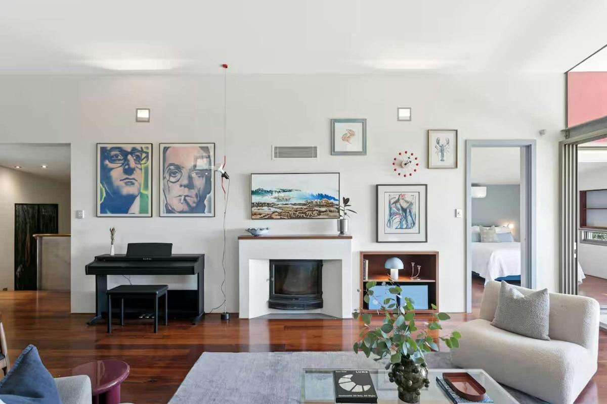 Upper floor - main living area with ocean views