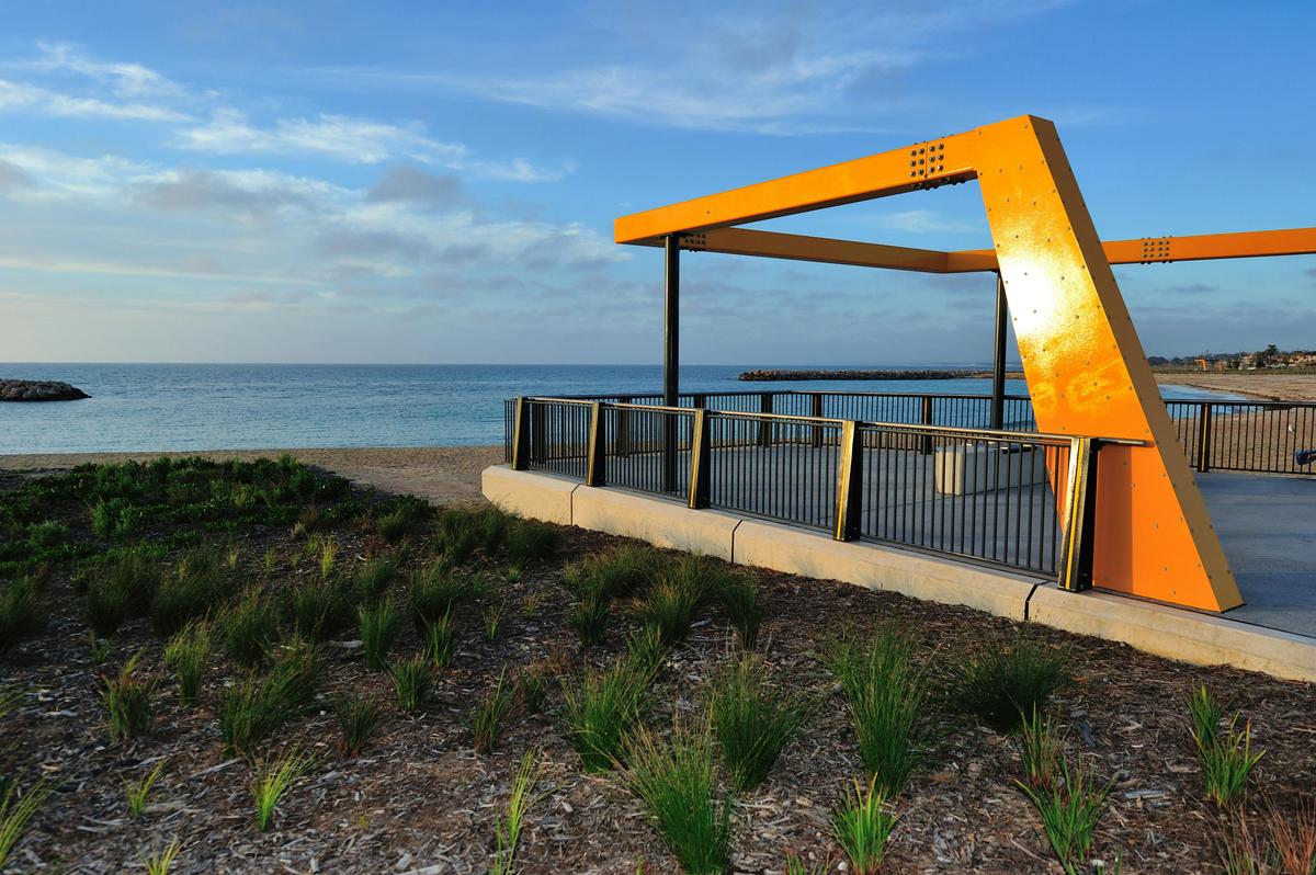 One of the lookouts at Beresford Foreshore.