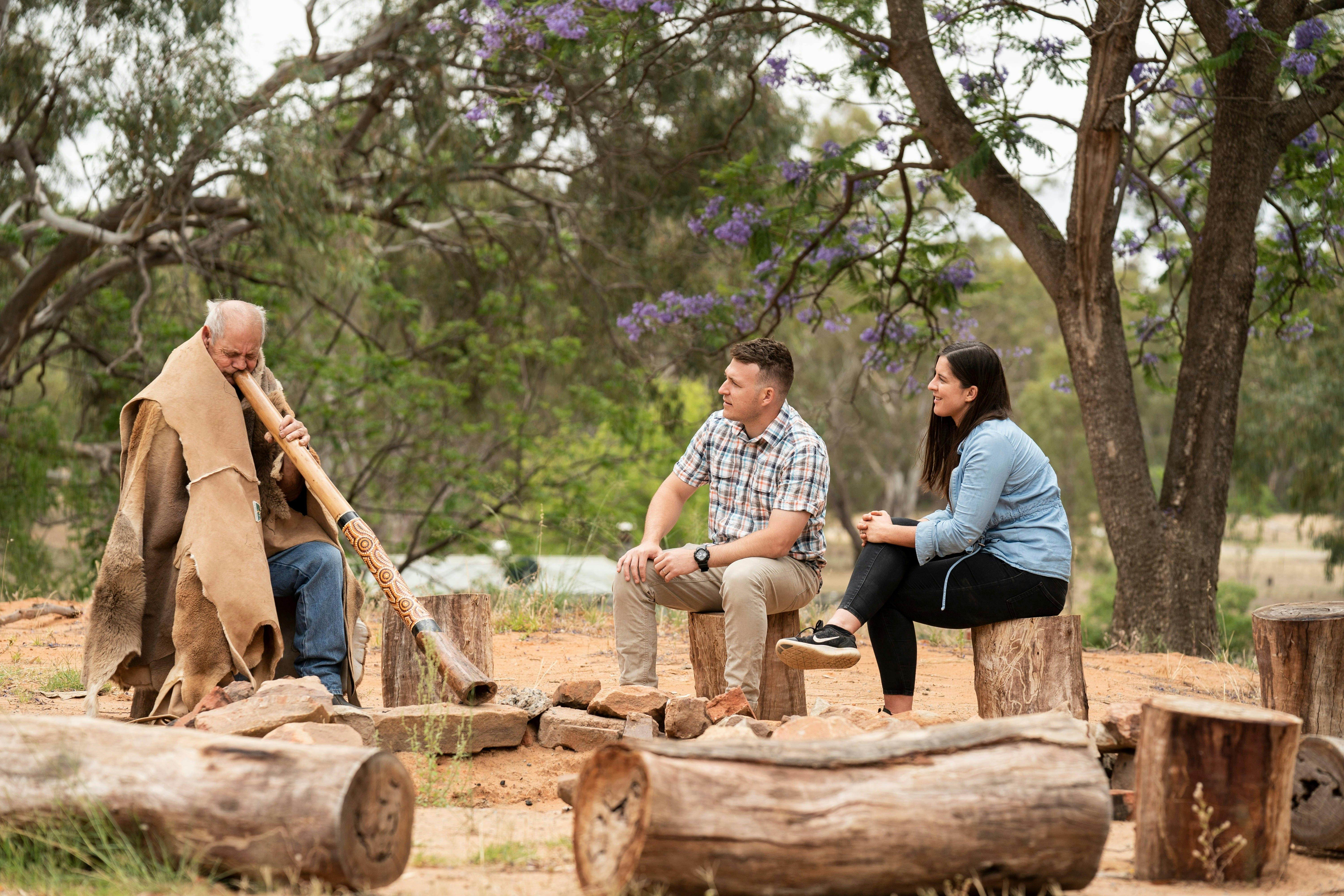 Didgeridoo demonstration at Sandhills Artefacts