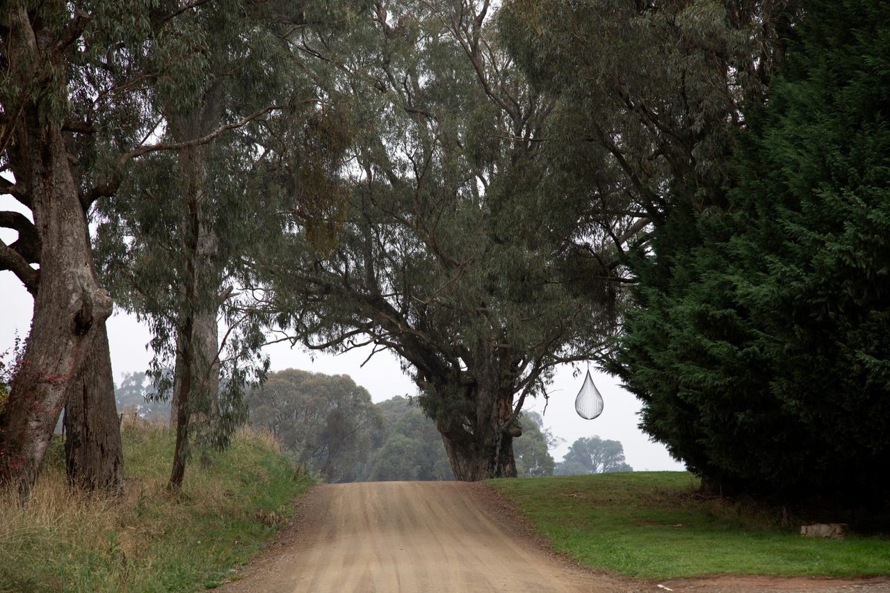 Sculpture by Australian artist Norton Flavel 'And Another' situated at Johansen Wines