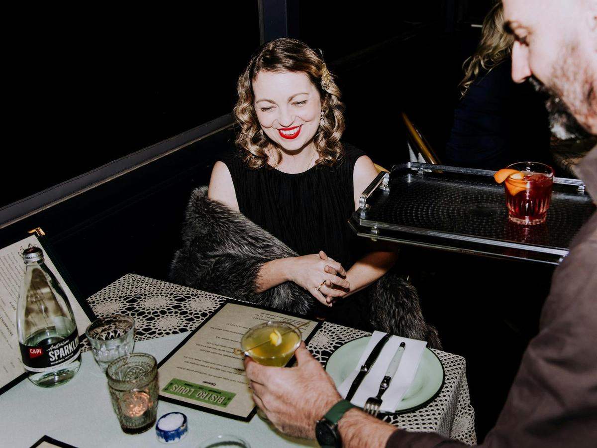 Cocktails and attentive service