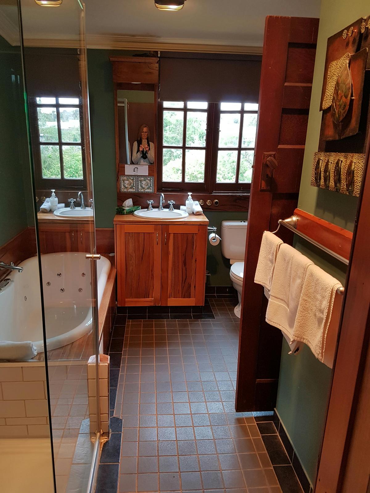 Upstairs Champagne Spa Bathroom