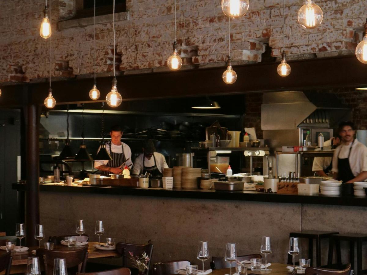 Chefs in the Bread in Common kitchen