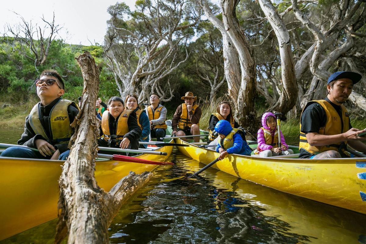 The famous Bushtucker Canoe Tour in Margaret River