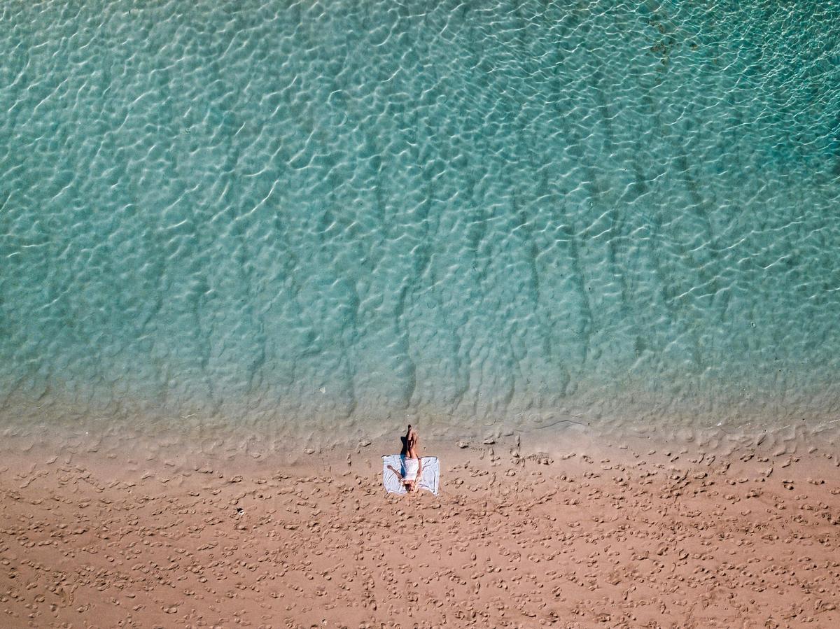 Aerial of the beaches