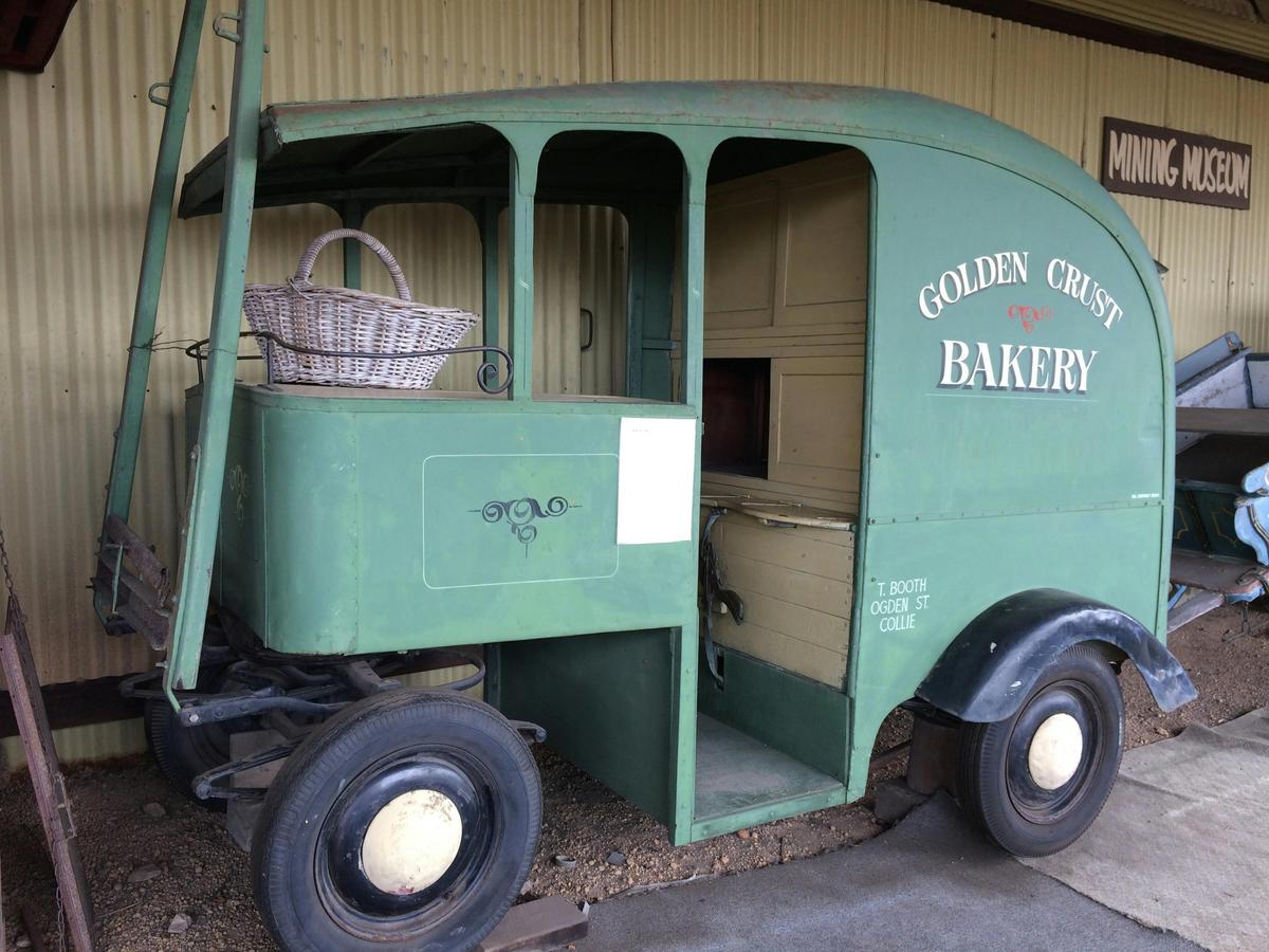 Old Bakers Cart on display