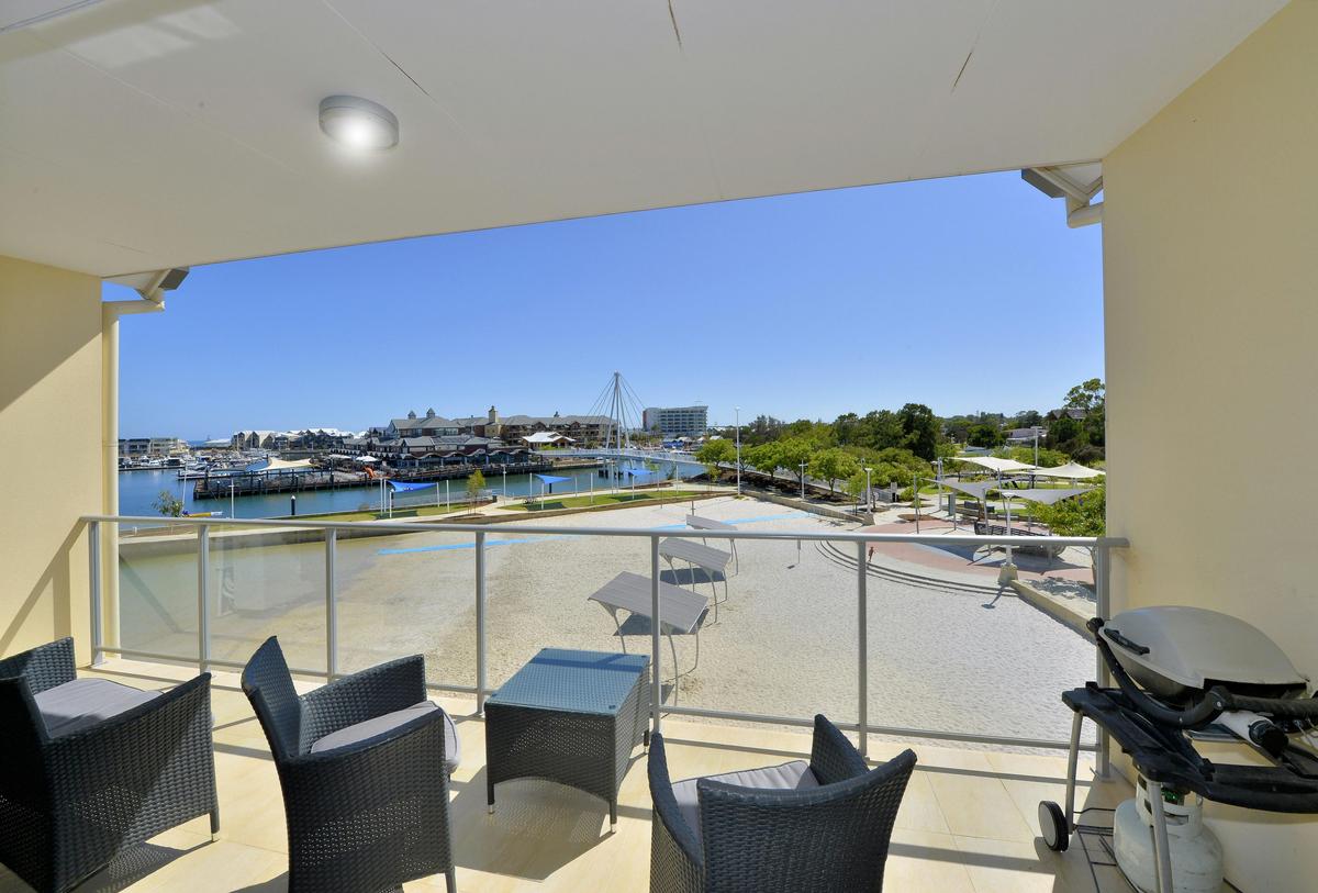 Apartment balcony view