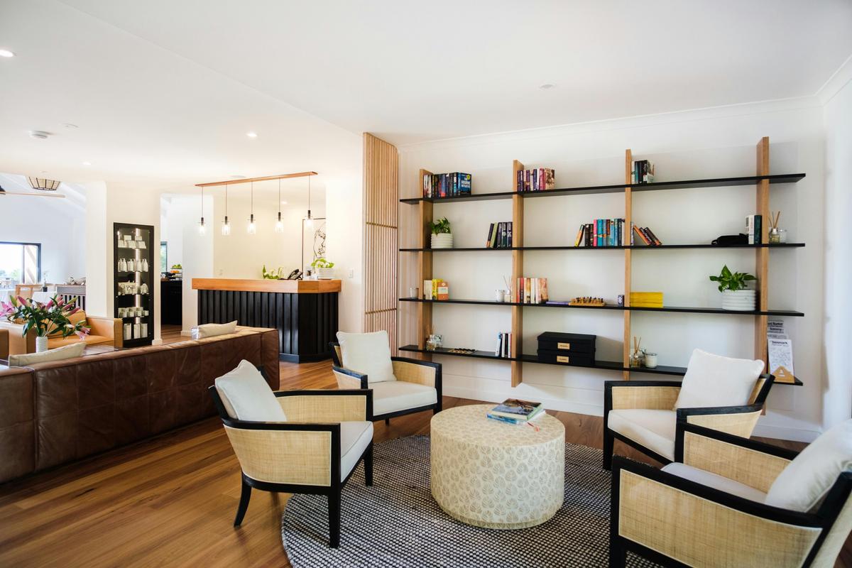 Chimes Spa Retreat, Denmark, Great Southern, Western Australia,Guest Area with Board Games and Books