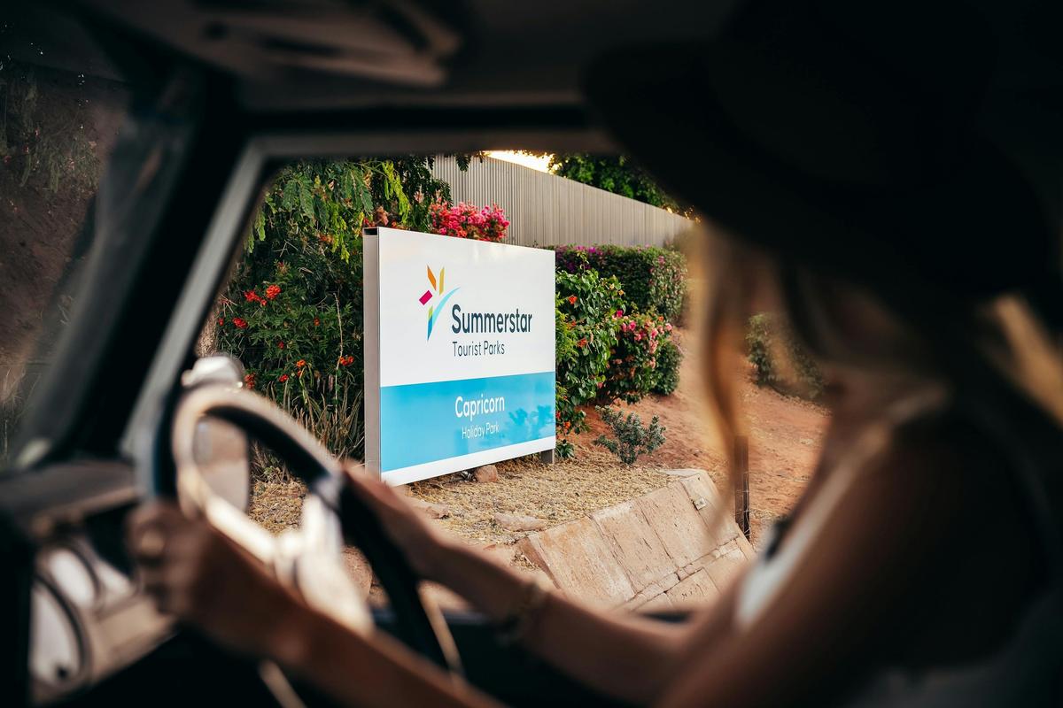 Driving Into Capricorn Holiday Park