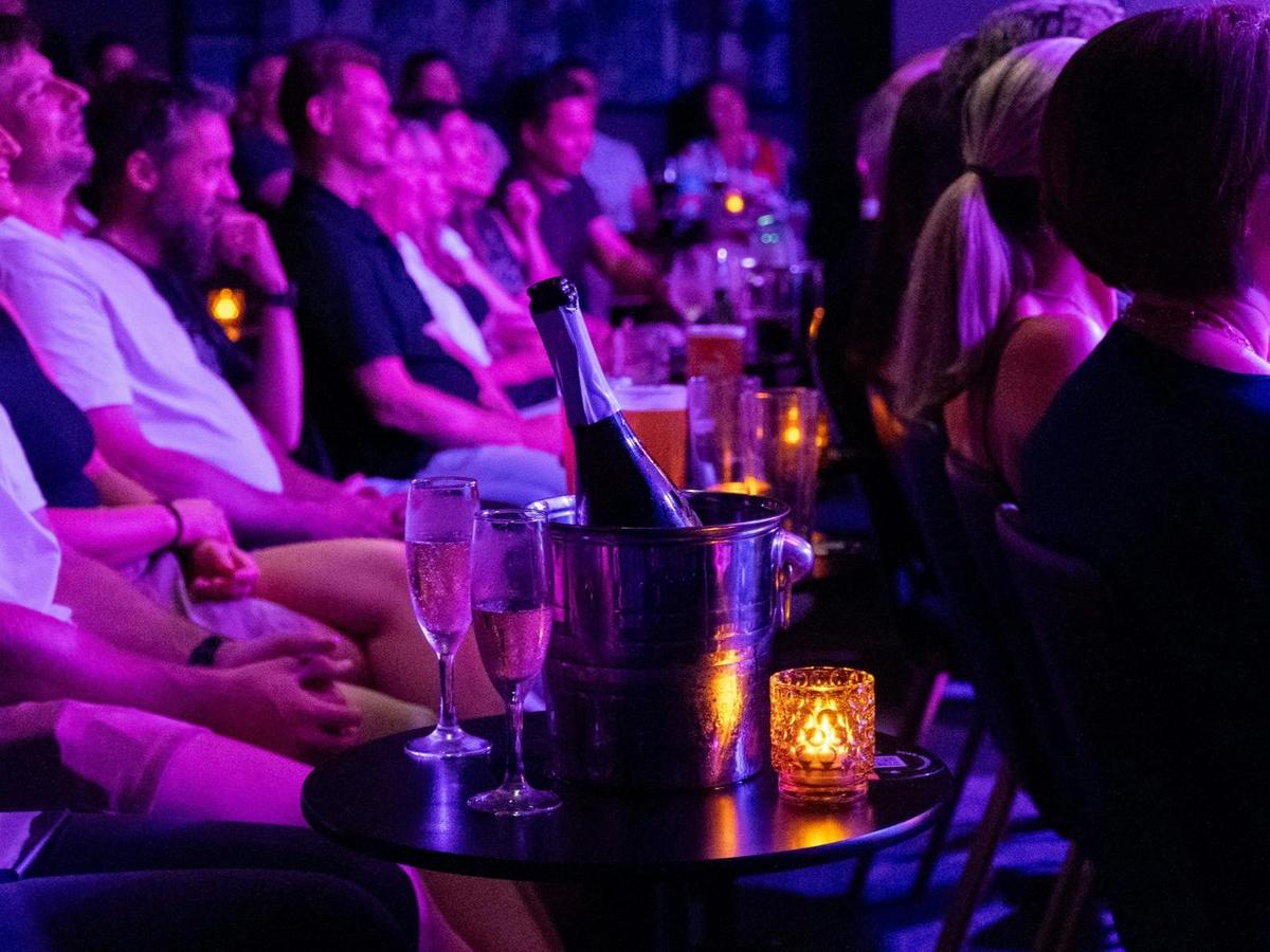Enjoy a relaxed table service experience while watching live comedy in the heart of Perth