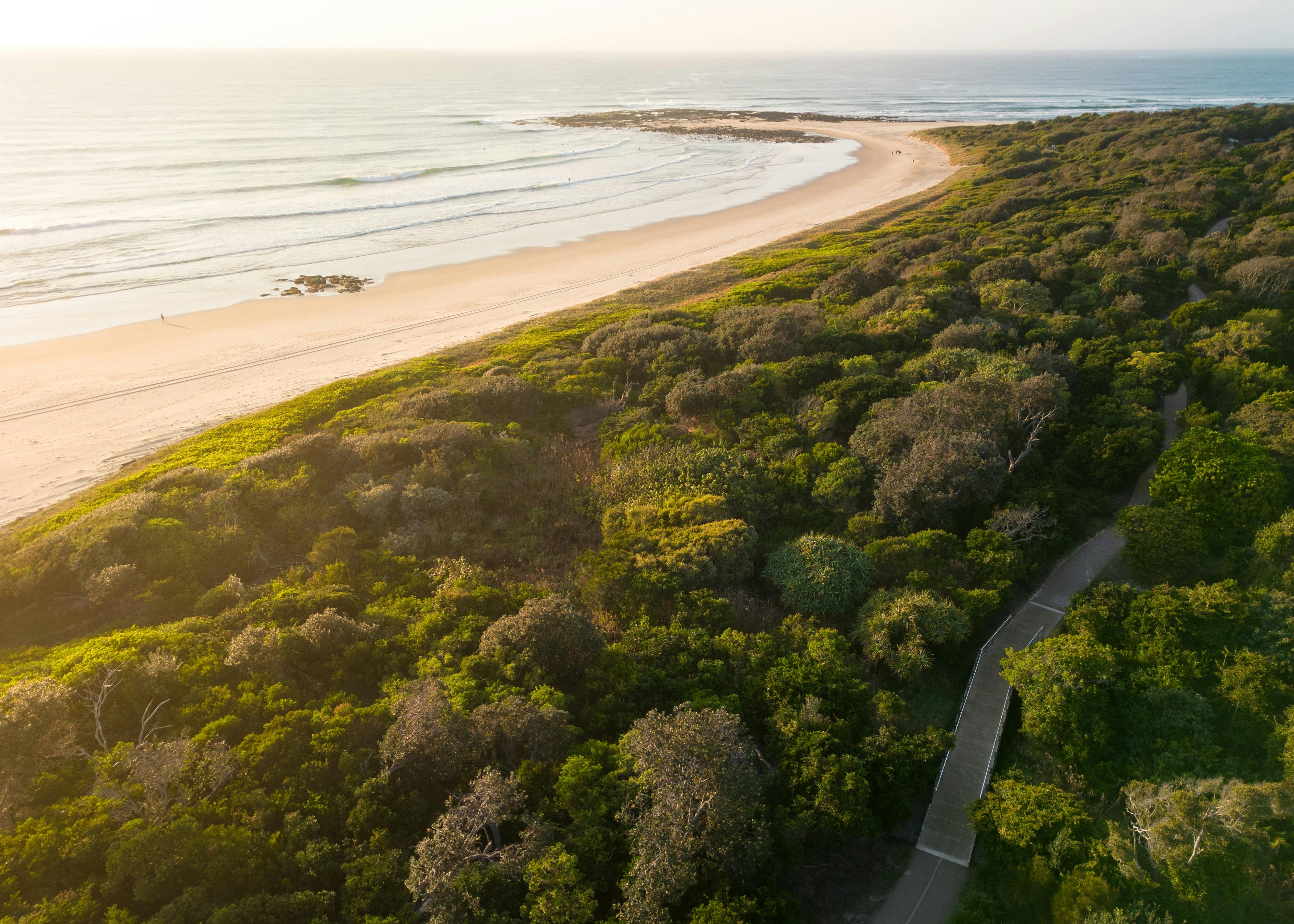 South end of Sharpes Beach