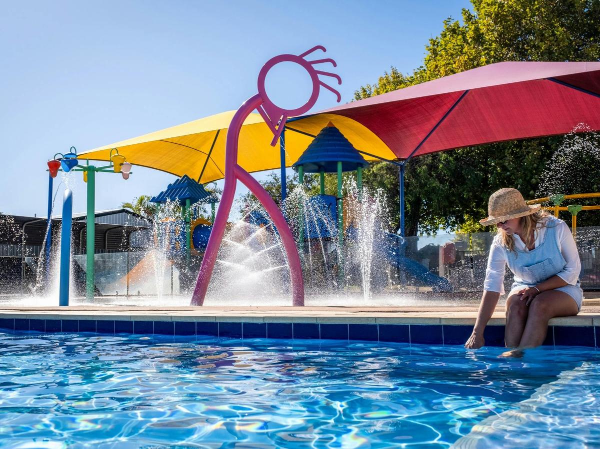 Swimming pool and splash park