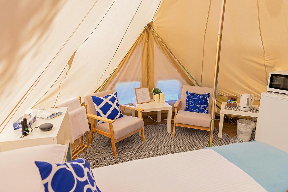 Luxury Glamping Tent Interior