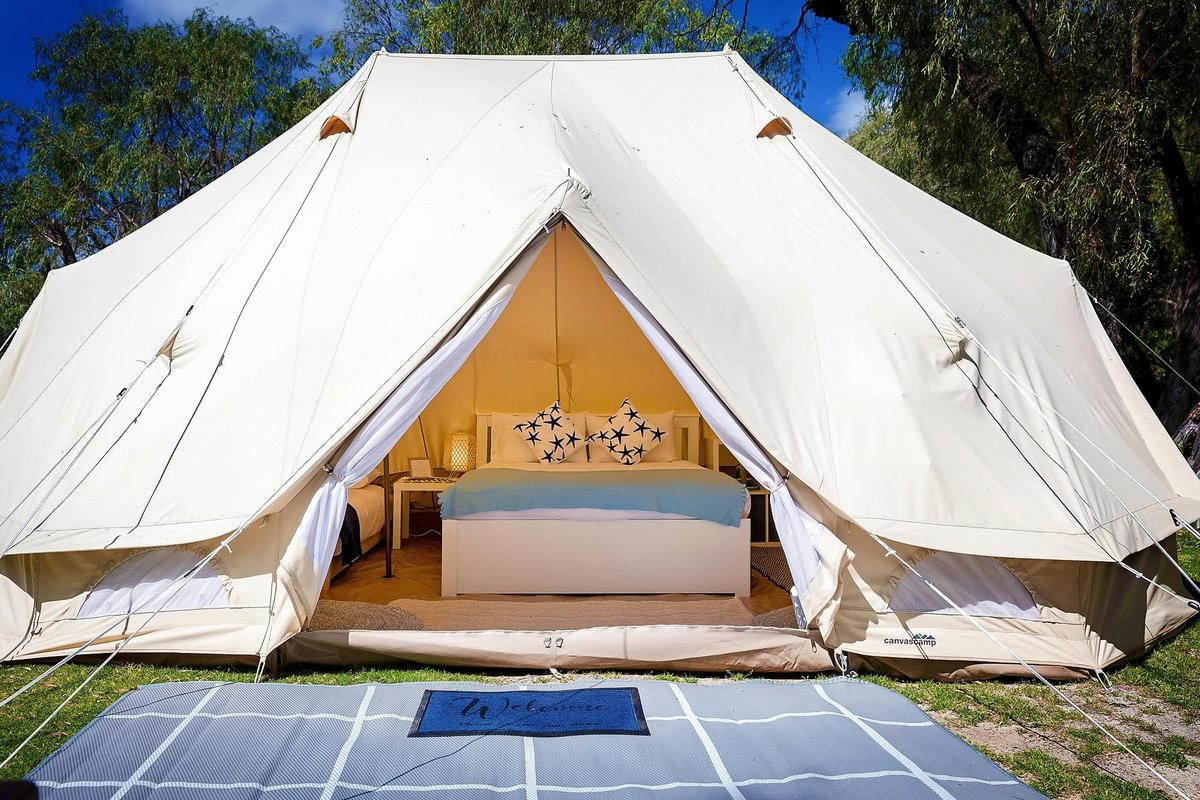Luxury Glamping Tent Exterior