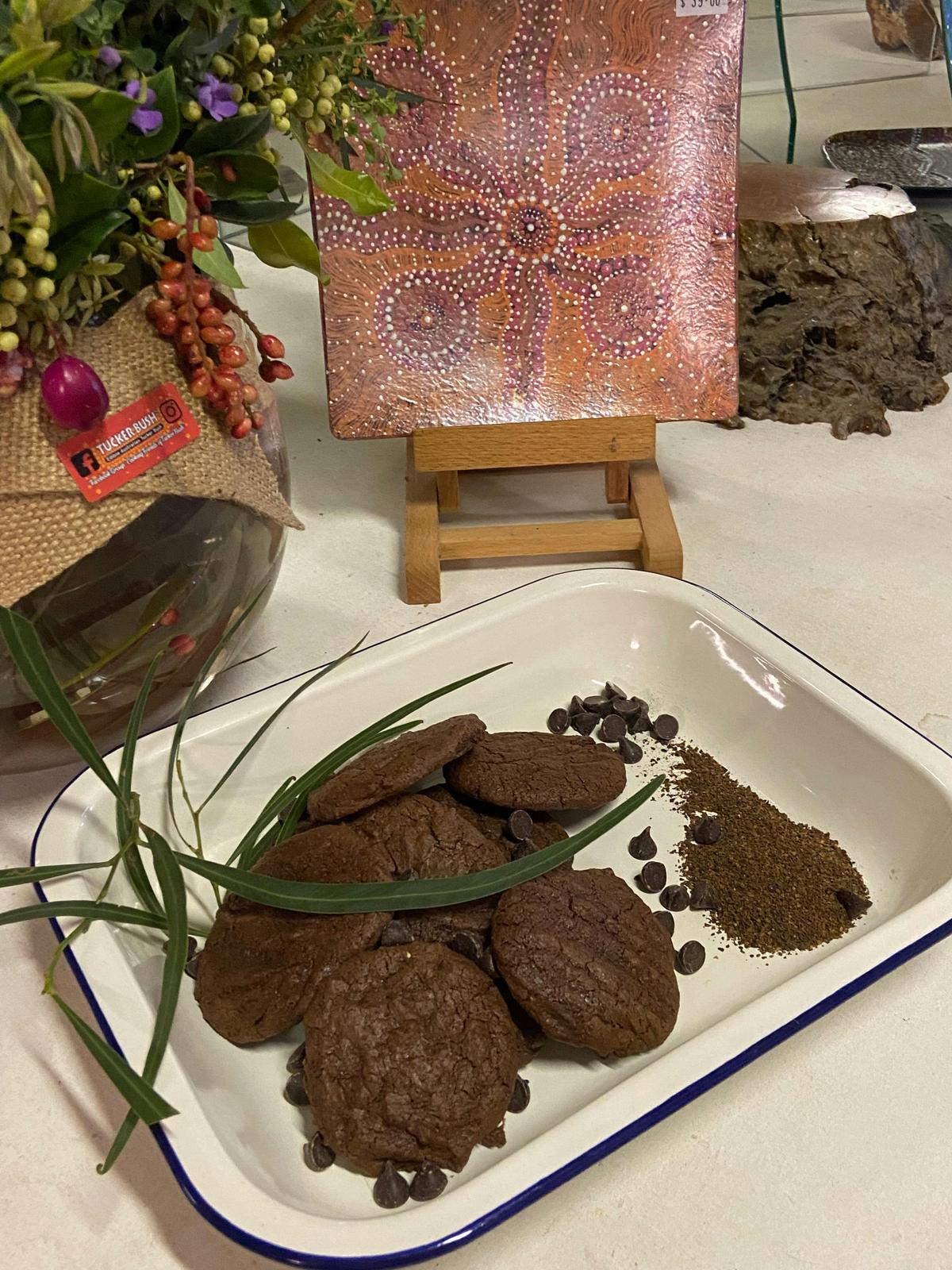 Delicious Wattleseed and Chocolate Biscuits - one of Dale's granddaughters favourites.