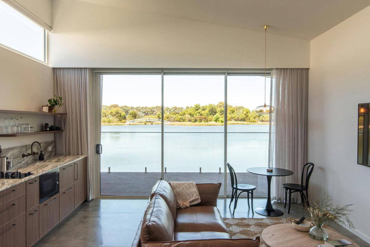 Lake views from inside villas 2, 3 & 4
