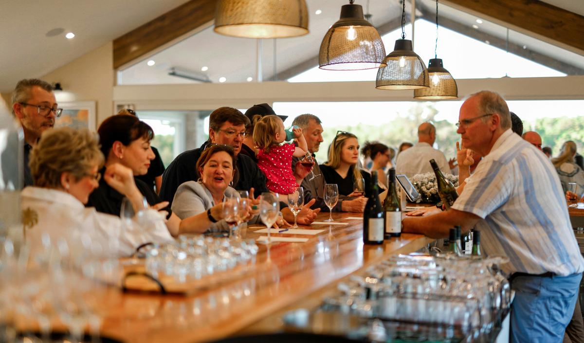 Wine tasting at Redgum Wine Estate