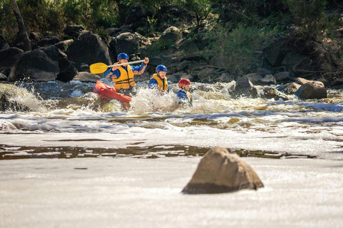 Fast Water Rafting on the Murray River
