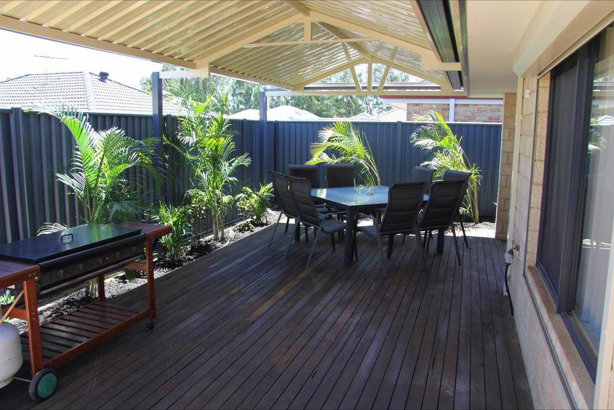 Patio with barbecue