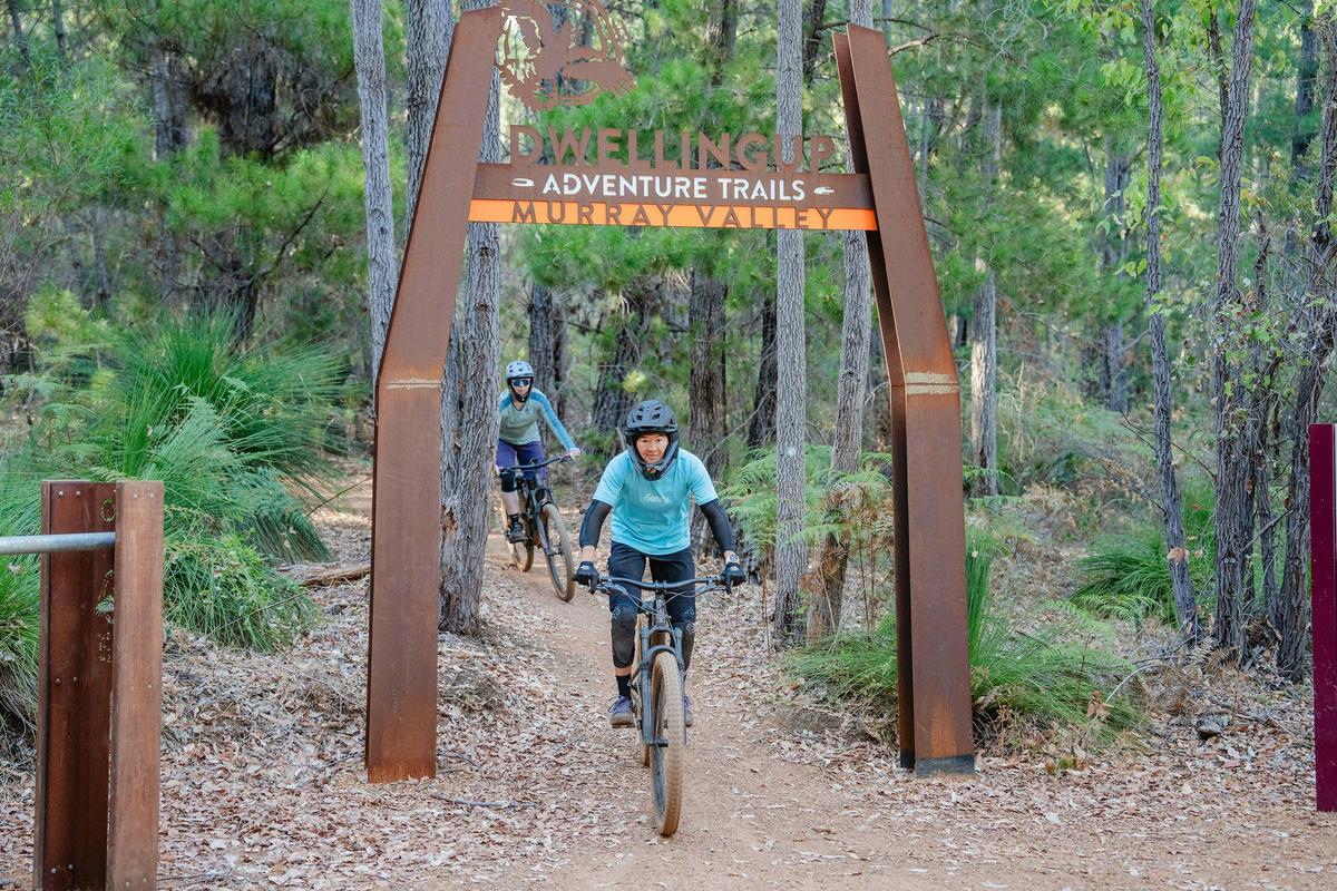 Murray Valley Mountain Bike Trails trail head in Dwellingup, Western Australia