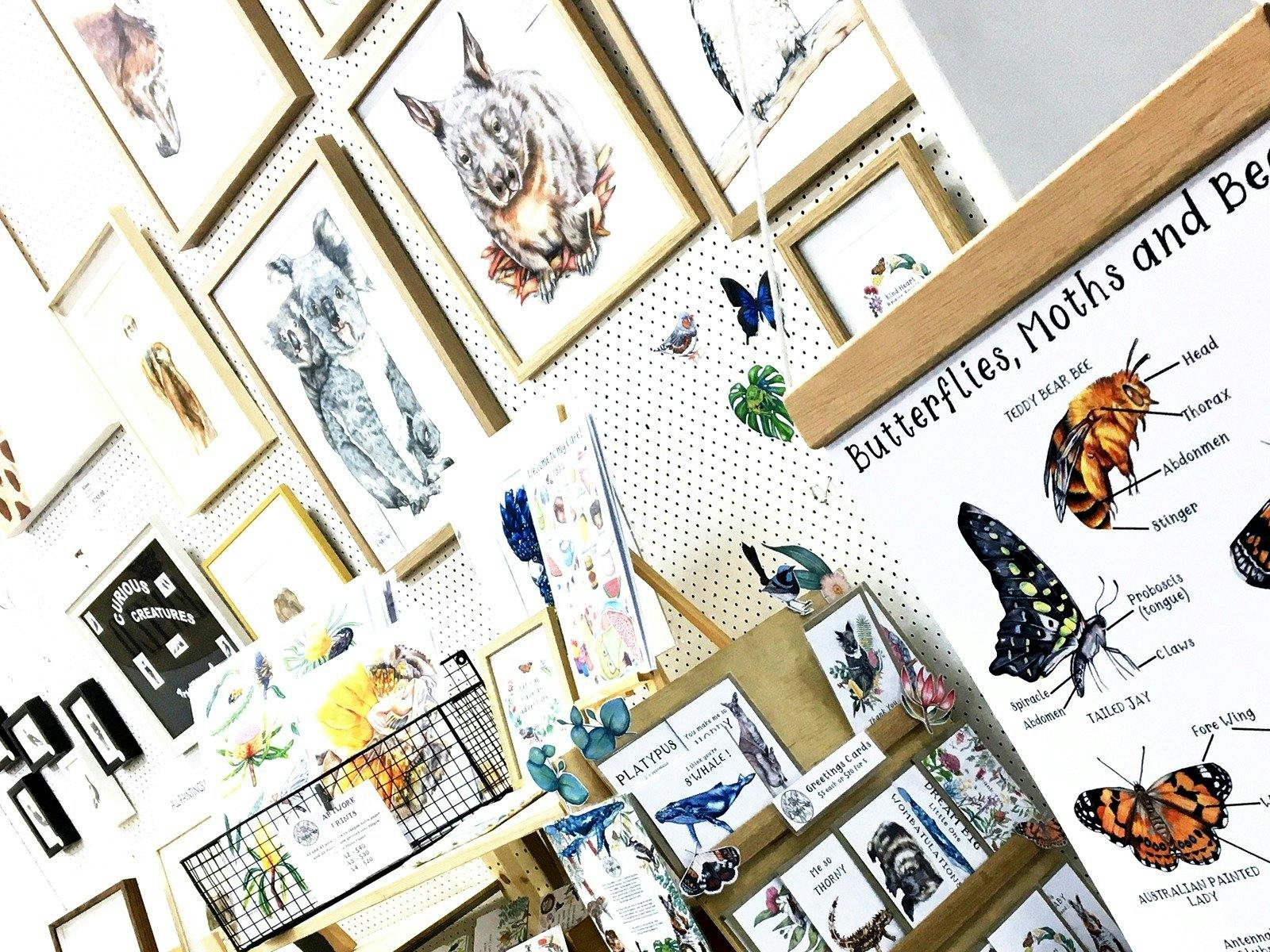 Check out our Art Wall featuring local artists