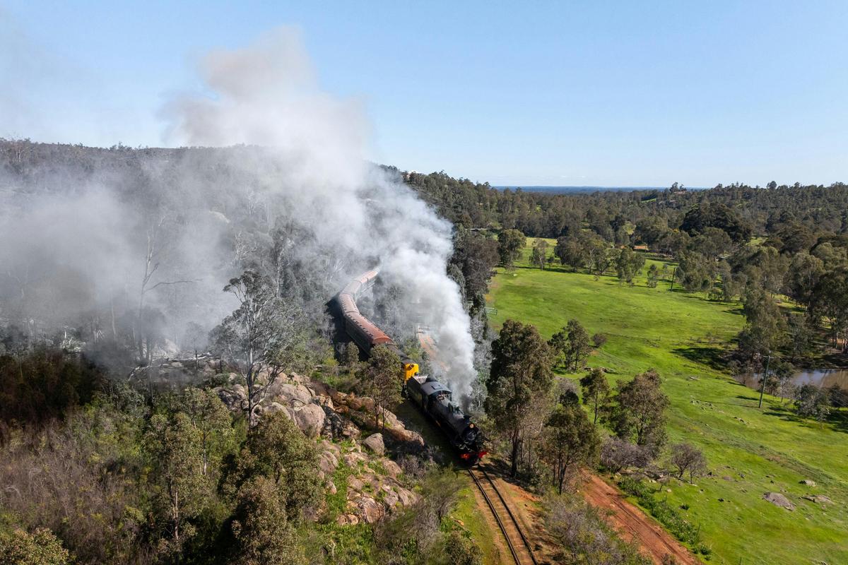 Hotham Valley Railway offer family-friendly train adventures through stunning Dwellingup landscapes