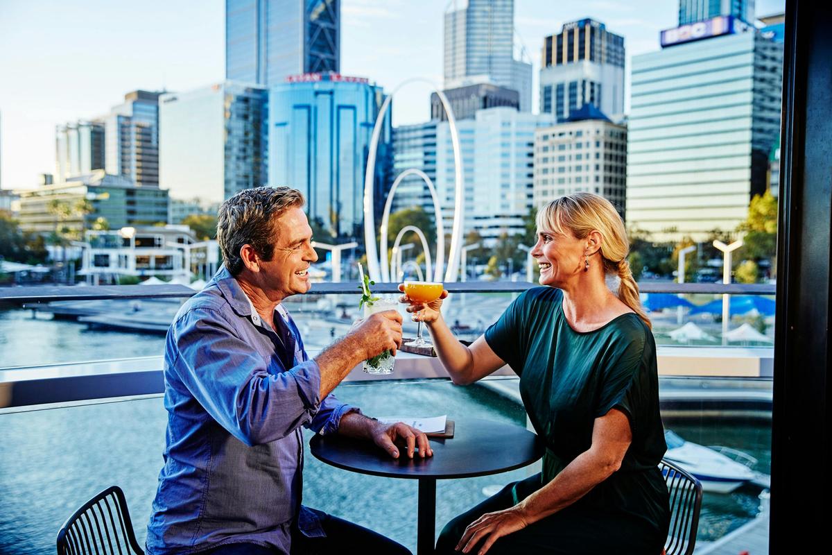 Couple at Elizabeth Quay